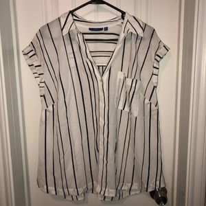 Sheer Black & White Top